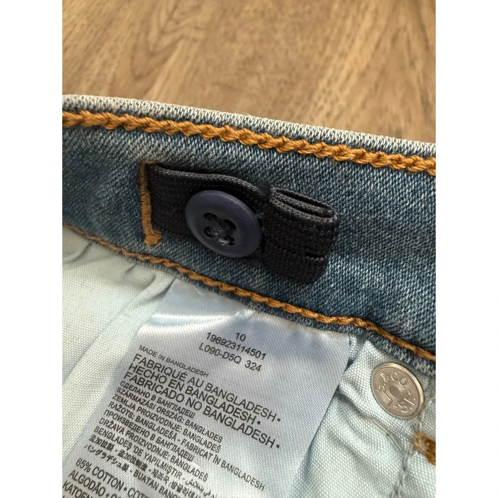 NWT Levi's 726 High Rise Flare Jeans Girls Size 10 Light Wash Stretch Denim